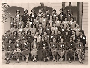 SIDI BEL ABBES COLLEGE MODERNE DE JEUNES FILLES 1956 6 EME MELLE CANOVAS